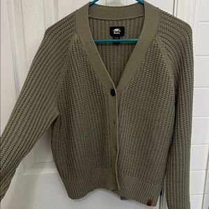 Roots Olive Knit Cardigan Sweater